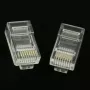 Gembird LC-8P8C-002/50 RJ-45 Modular Plug, Transparent, Gold-Plated, 50-Pack