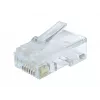 Gembird LC-8P8C-002/50 RJ-45 Modular Plug, Transparent, Gold-Plated, 50-Pack
