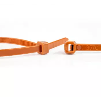 WKK Plastmasas kabeļu saite Brūna 300x4.8mm 100 gab.