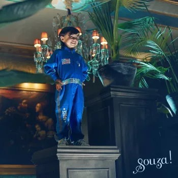 Souza! Astronauta Andre tērps bērniem, zils, 5-7 g.