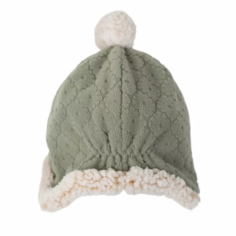 Lodger ziemas flīsa cepurīte ar diviem slāņiem, salvijzaļa, Fleece Elm, 1-2 g.