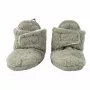 Lodger Polar Fleece Baby Slipper Booties with Anti-Slip Sole, Sage Green (Elm), 6-12 Months