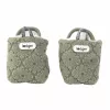 Lodger Polar Fleece Baby Slipper Booties with Anti-Slip Sole, Sage Green (Elm), 6-12 Months