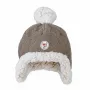 Lodger Double-Layer Winter Fleece Beanie Hat Brown Buffalo 1-2 Years