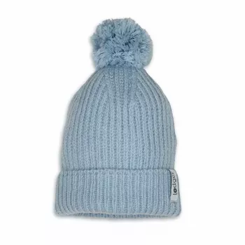 Lodger 100% Merino vilnas mazuļu cepure Blue Fogg 6-12 mēneši