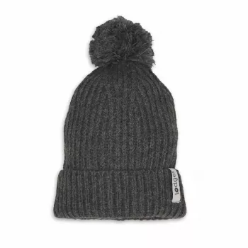 Lodger 100% Merino Wool Baby Hat Graphite Pigeon 6-12m