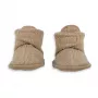 Lodger Teddy Fleece Beige Baby Booties 3-6 Months