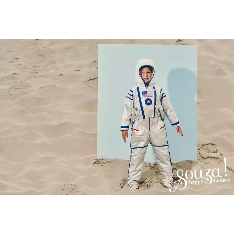 Souza! Astronauta kombinezona kostīms, sudrabains, 3-4 gadi