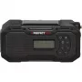 PerfectPro E-100 Ārkārtas radio ar saules paneli, rokas ģeneratoru, LED lukturīti, Power Bank, AM/FM, IPX3