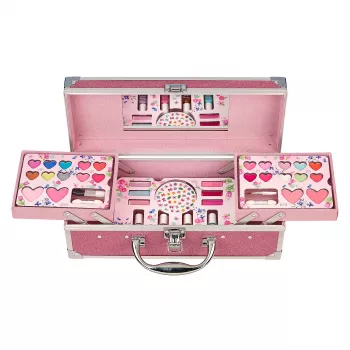Souza Foldable Makeup Suitcase with Mirror for Children 37-Piece Set