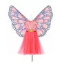 Souza! Papillon tauriņa tērps ar kleitu un spārniem 8-10 gadu vecumā
