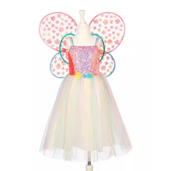 SOUZA! Fairy Butterfly Costume Set Flora Dress and Wings 8-10 Years