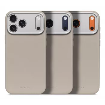 Decoded ādas aizmugurējais vāciņš iPhone 17 Pro Max MagSafe saderīgs Solid Clay