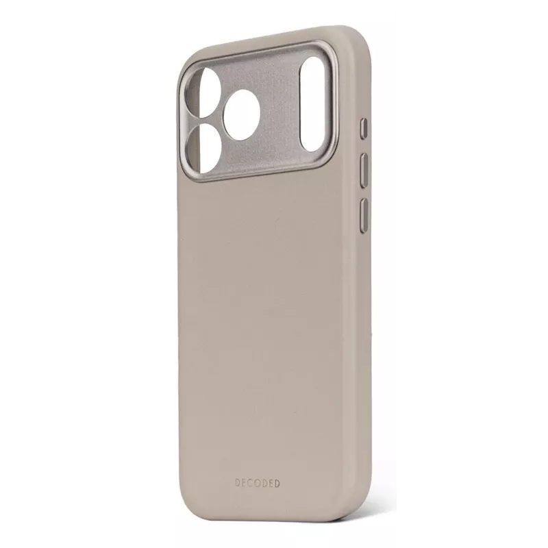 Decoded ādas aizmugurējais vāciņš iPhone 17 Pro Max MagSafe saderīgs Solid Clay