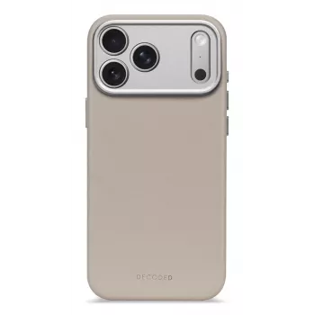 Decoded ādas aizmugurējais vāciņš iPhone 17 Pro Max MagSafe saderīgs Solid Clay