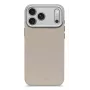 Decoded ādas aizmugurējais vāciņš iPhone 17 Pro Max MagSafe saderīgs Solid Clay