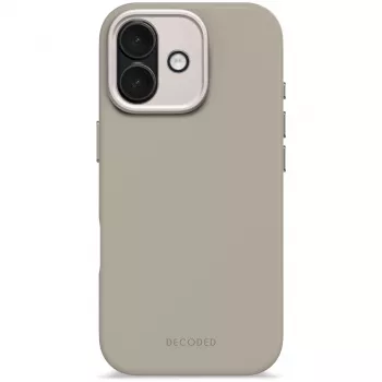 Decoded AntiMicrobial Silicone aizmugurējais vāciņš iPhone 17 MagSafe saderīgs, Soft Taupe