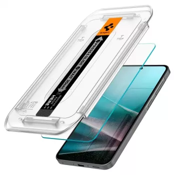 Spigen Glas.tR EZ Fit 2-Pack rūdīta stikla ekrāna aizsargs Samsung Galaxy A36 5G caurspīdīgs