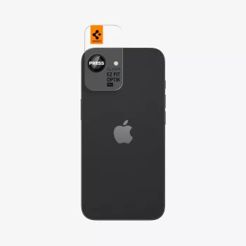 Spigen Optik Pro Glas.tR EZ Fit Camera Protector 2-Pack iPhone 16E/17E Melns