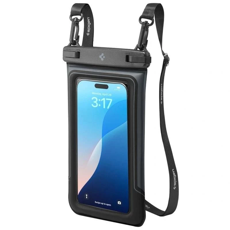 SPIGEN A611P Universal Waterproof Float Case 2-Pack Matte Black