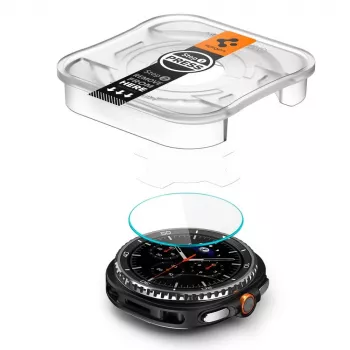 Spigen GLAS.tR EZ Fit rūdīta stikla ekrāna aizsargs Samsung Galaxy Watch 8 Classic (46 mm), 2 gab., caurspīdīgs (AGL09877)