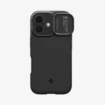 SPIGEN Optik Armor Mag MagSafe iPhone 17 Maciņš Melns