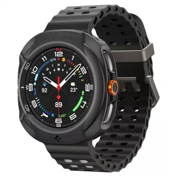 Spigen Liquid Air maciņš Samsung Galaxy Watch 8 Classic (46 mm), matēti melnā krāsā (ACS09841)
