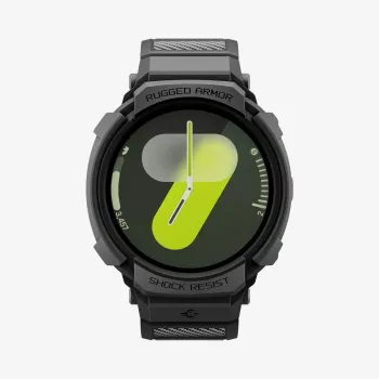 Spigen Rugged Armor Pro Siksniņa Samsung Galaxy Watch 8 44mm Melna