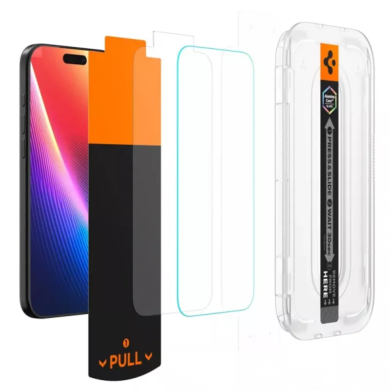 Spigen Glas.tR EZ Fit Pro AC Privacy Screen Protector iPhone 16 Pro / 17 / 17 Pro