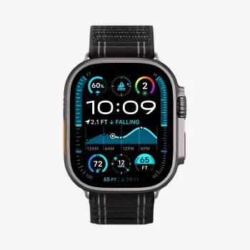 SPIGEN WBF0 Siksniņa Apple Watch 8 / 9 / 10 / 11 / SE / Ultra (44 / 45 / 46 / 49 mm) Melna