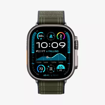 SPIGEN Rugged Armor Pro Apple Watch Siksniņa ar Integrētu Maciņu Apple Watch Ultra 2/Ultra/SE 2/SE/Series 9/8/7/6/5/4 (44/45/46/49 mm) - Zaļa