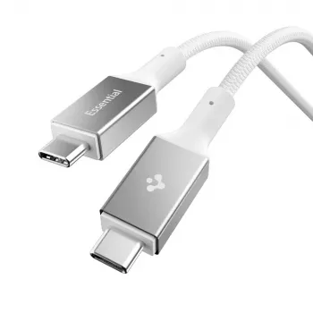 SPIGEN EB10015CC Essential USB-C to USB-C vads 100W 150cm Balts