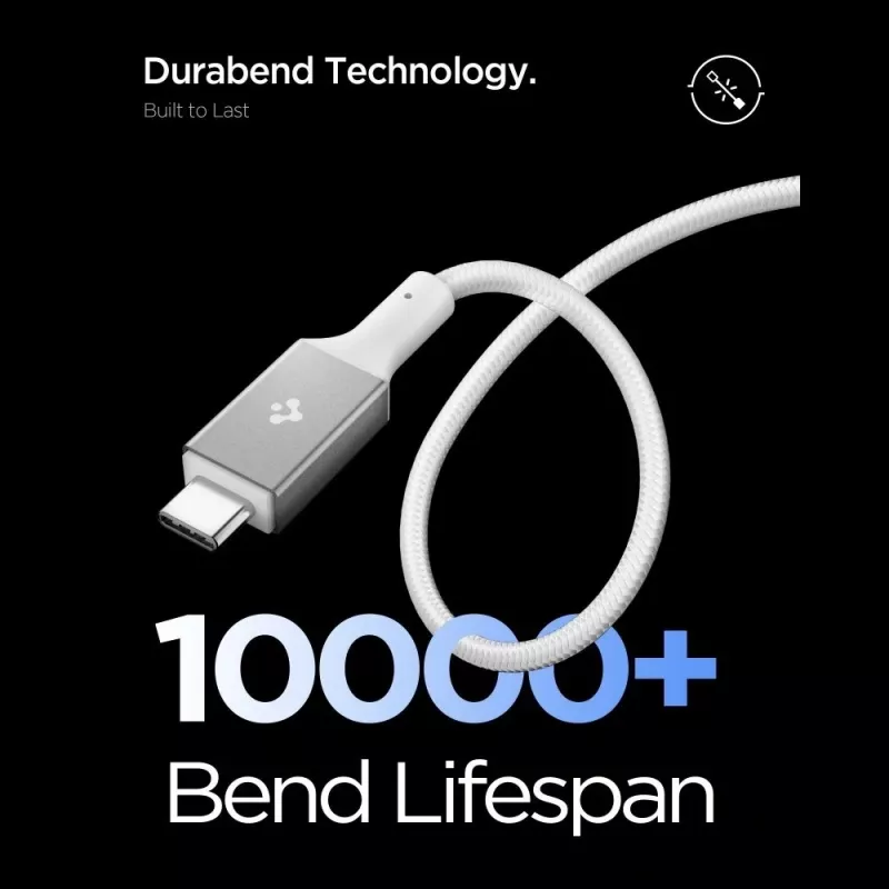 SPIGEN EB10015CC Essential USB-C to USB-C vads 100W 150cm Balts