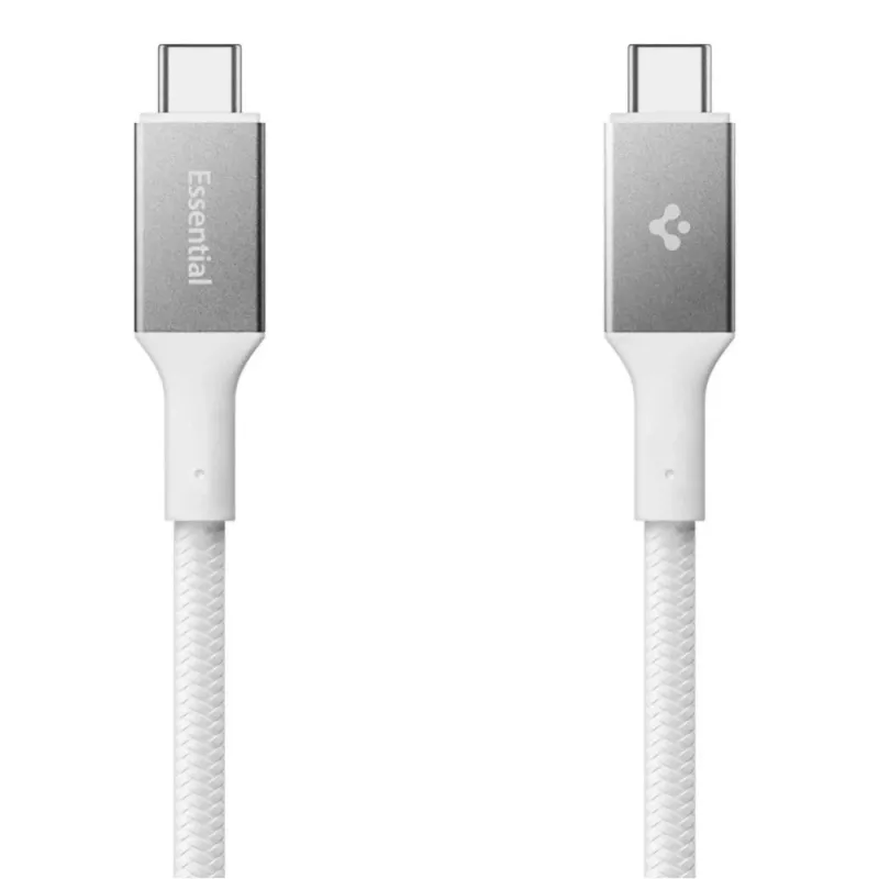 SPIGEN EB24015CC Essential Type-C kabelis 240W 150cm Balts