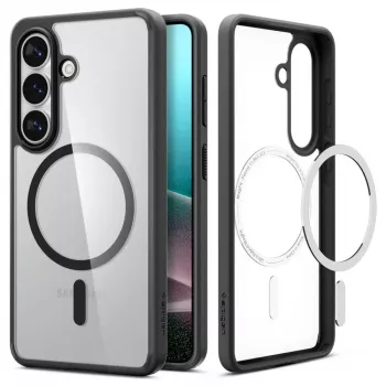 Spigen Ultra Hybrid Mag MagSafe vāciņš Samsung Galaxy S26+, caurspīdīgs/melns