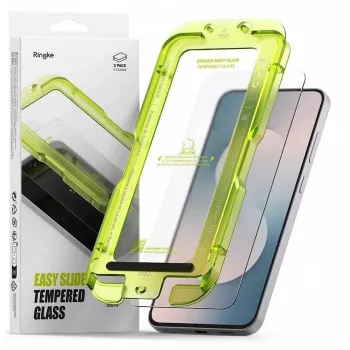 Ringke Easy Slide 2-Pack Stikla Ekrāna Aizsargs Samsung Galaxy S25 FE Caurspīdīgs