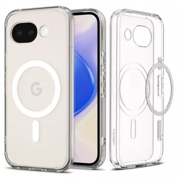 Spigen Ultra Hybrid MagFit maciņš Google Pixel 10a, saderīgs ar MagSafe, Clear White krāsā (ACS11276)