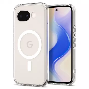 Spigen Ultra Hybrid MagFit maciņš Google Pixel 10a, saderīgs ar MagSafe, Clear White krāsā (ACS11276)