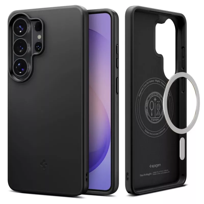 Spigen Thin Fit MagFit maciņš Samsung Galaxy S26 Ultra, saderīgs ar MagSafe, melnā krāsā (ACS11394)