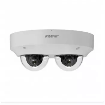 HANWHA VISION PNM-C7083RVD Tīkla daudzvirzienu kupola kamera ar IR, 2x 2MP, 3-6mm, WDR 150dB, IP66, IK10, PoE+