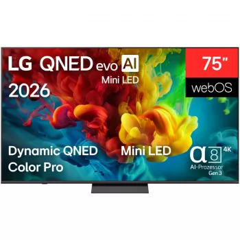 LG 75QNED83B6A 75 collu QNED MiniLED 4K viedtelevizors (2024)