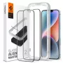 Spigen AlignMaster Glass Full Coverage Screen Protector for Apple iPhone 13/13 Pro/14/16E/17E Black (2-Pack)