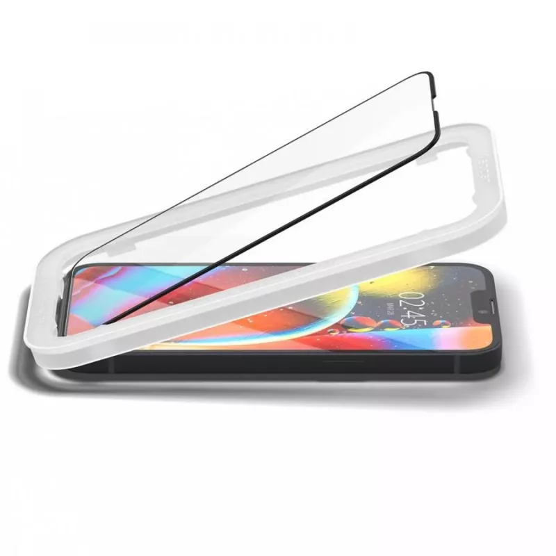Spigen AlignMaster Glass Full Coverage Screen Protector for Apple iPhone 13/13 Pro/14/16E/17E Black (2-Pack)