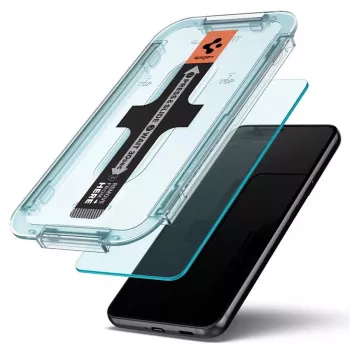 Spigen Glas.tR EZ Fit Rūdīta Stikla Ekrāna Aizsargs 2-Pack Samsung Galaxy S22