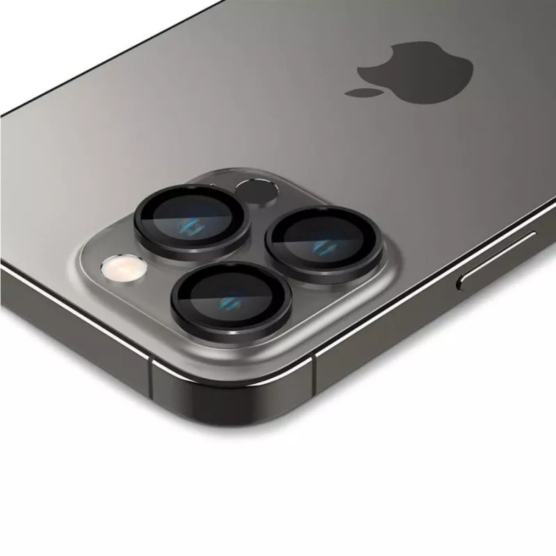 Spigen Optik.TR EZ Fit Camera Protector 2-Pack for iPhone 14 Pro / 14 Pro Max - Black