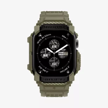 SPIGEN Rugged Armor Pro Apple Watch 10 / 11 (46 mm) Vintage Khaki