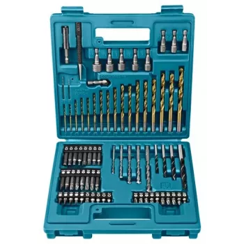 Makita B-49373 75 daļu urbjmašīnas un skrūvgrieža uzgaļu komplekts ar plastmasas transportēšanas kastīti