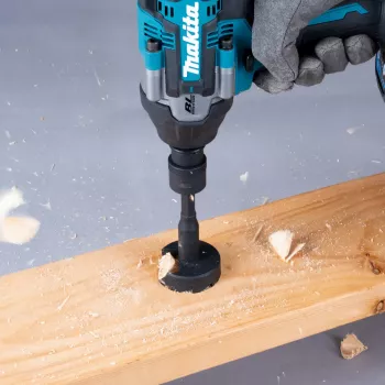 Makita B-68454 3/8 Inch Square to 1/4 Inch Hex Bit Adapter with Locking Pin