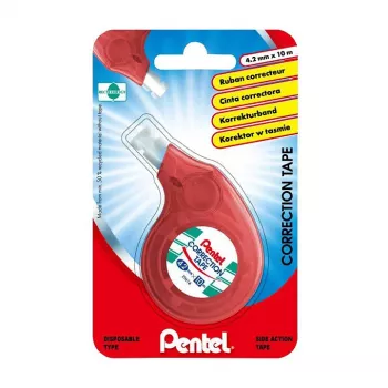 Pentel Labojumlente XZTN14BW 4.2 mm Balta Lente Caurspīdīgi Zils/Zaļš Dispensers Pārlādējams