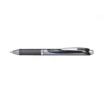 Pentel EnerGel BL80-AX Gēla lodīšu pildspalva 0.5mm adatas gals, melna, izvelkama